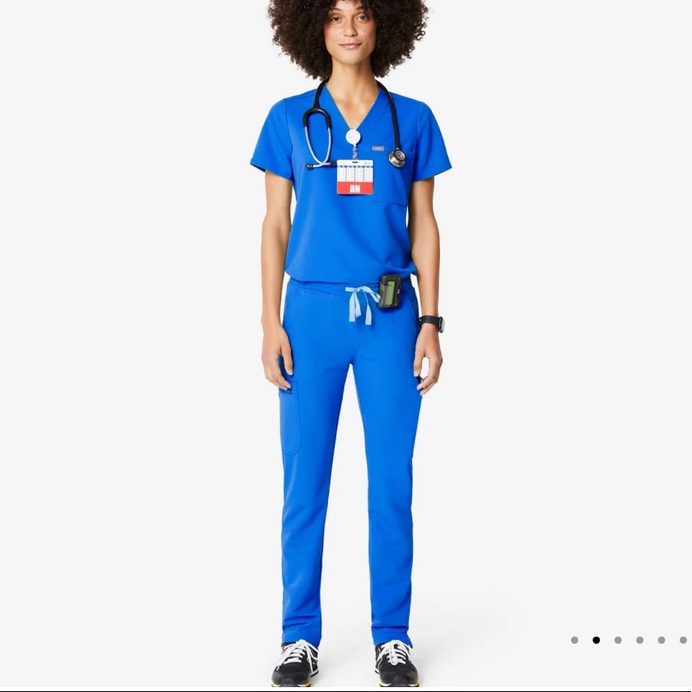 Figs Royal Blue Scrub set